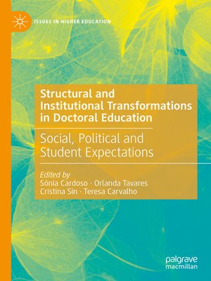 cover image of Structural and Institutional Transformations in Doctoral Education